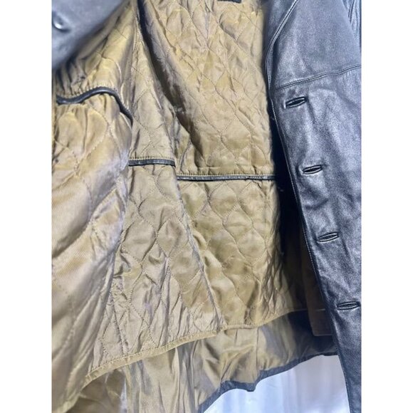 Wilsons Leather Y2K Men Polished Thinsulate Outerwear Quilted Lining Jacket S - Picture 8 of 11